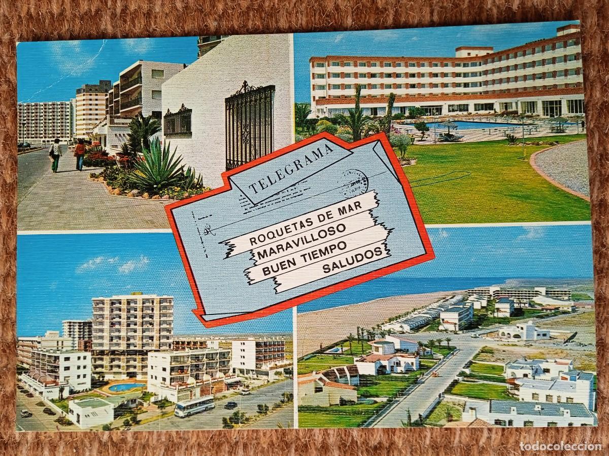 Postales: ROQUETAS DE MAR - ALMERIA - TELEGRAMA - ED. ARRIBAS