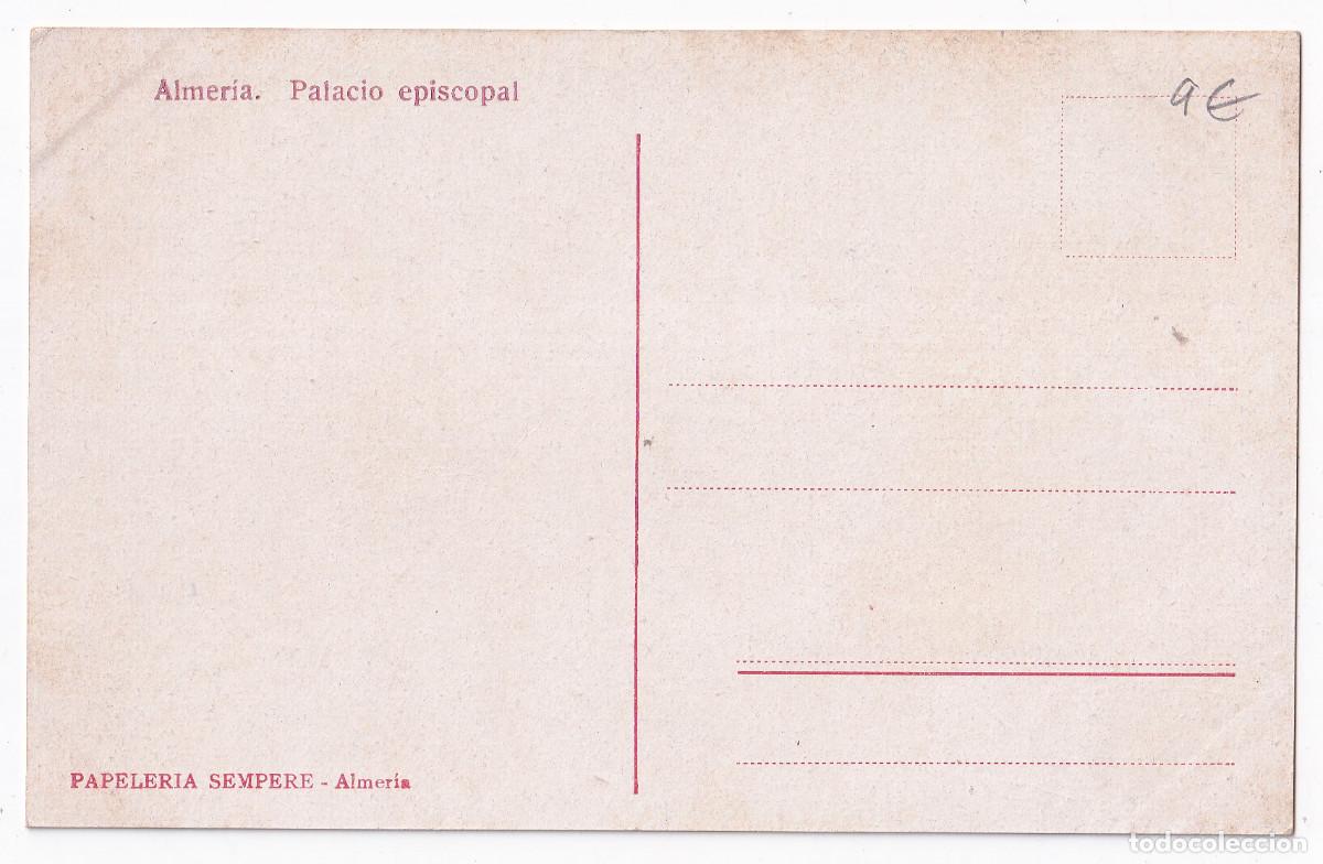 Postales: POSTAL. ALMER&Iacute;A. PALACIO EPISCOPAL. - Foto 2