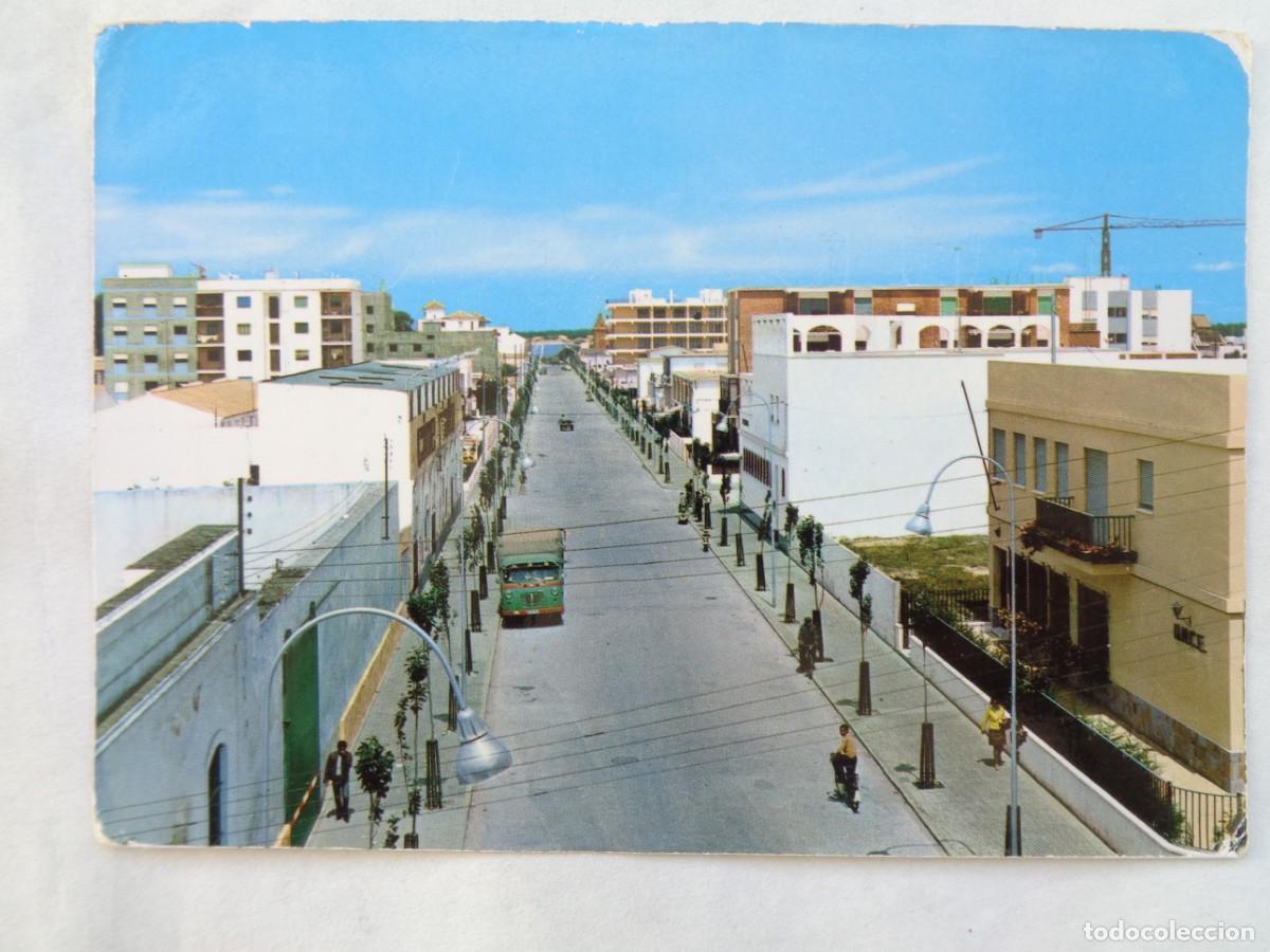 Postales: POSTAL DE SANLUCAR DE BARRAMEDA ( CADIZ ): NUEVA AVENIDA DEL GENERALISIMO. A&Ntilde;OS 60