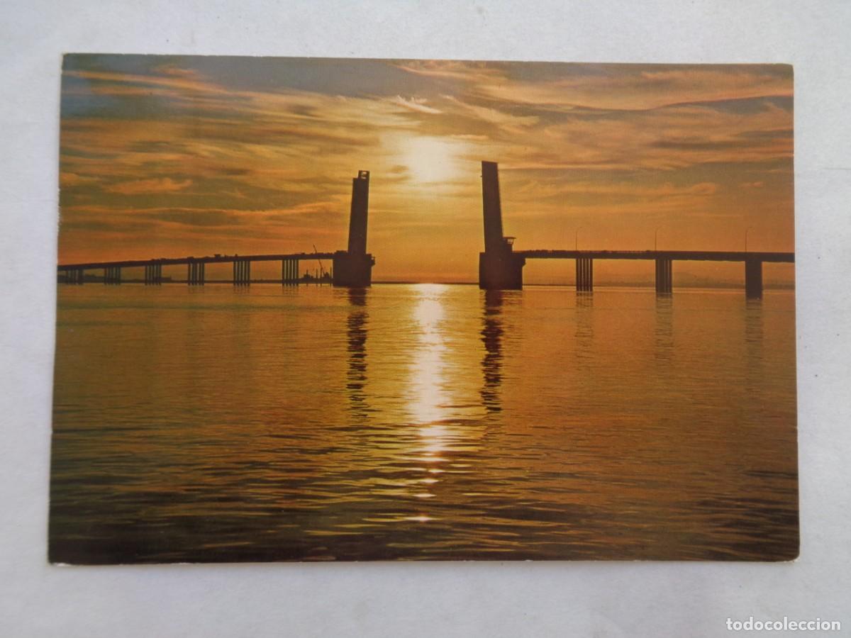Postales: POSTAL DE CADIZ : PUENTE JOSE LEON DE CARRANZA . A&Ntilde;OS 60
