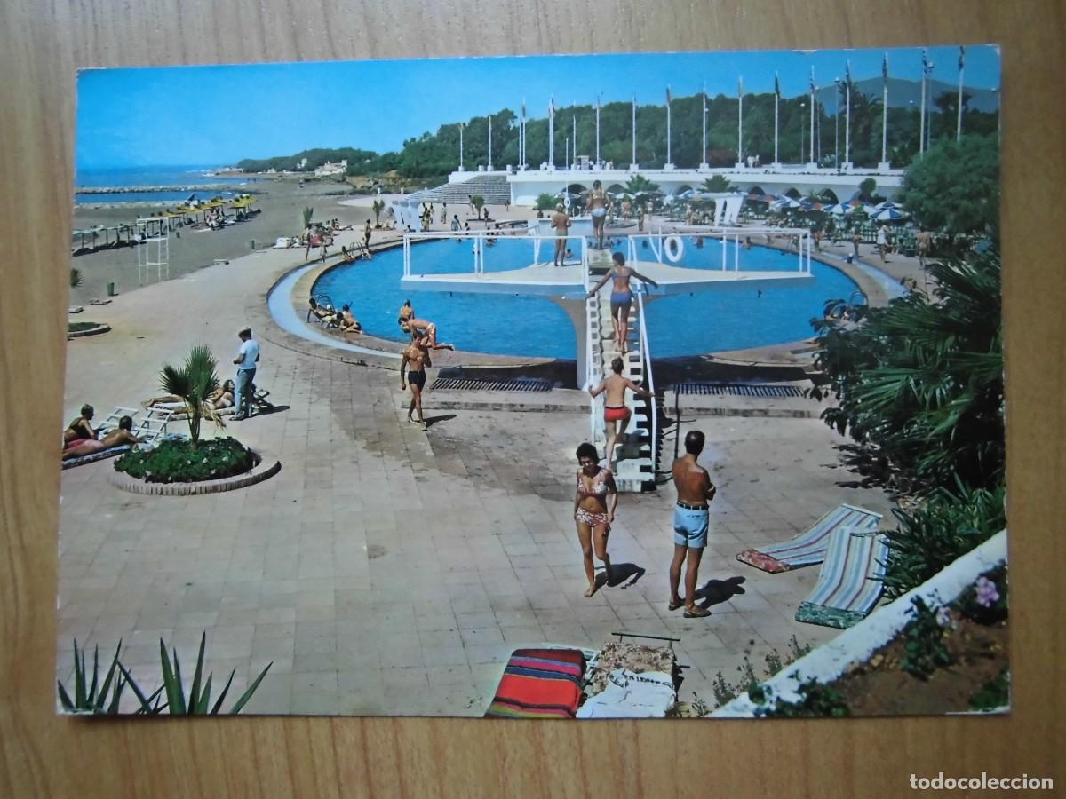 Postales: POSTAL NUEVA ANDALUC&Iacute;A COSTA DEL SOL CLUB LA SIESTA PISCINA EDICIONES ARRIBAS