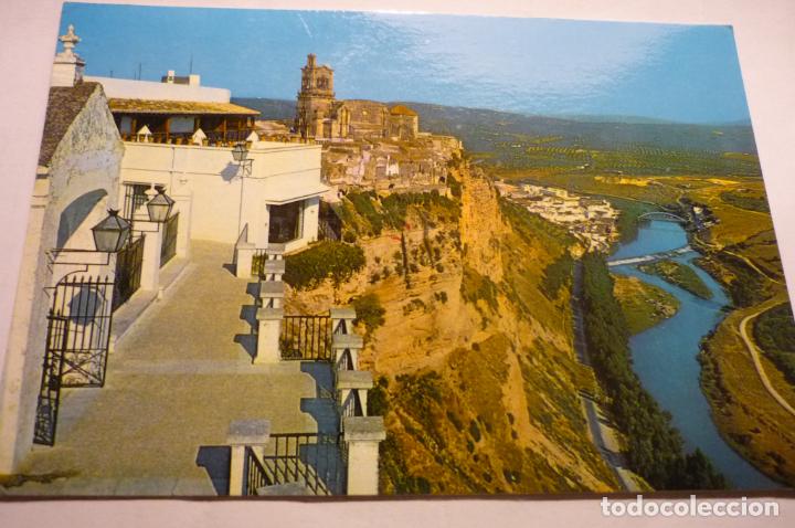 Postales: POSTAL ARCOS DE LA FRONTERA .-PANORAMICA MIRADOR PL.ESPA&Ntilde;A