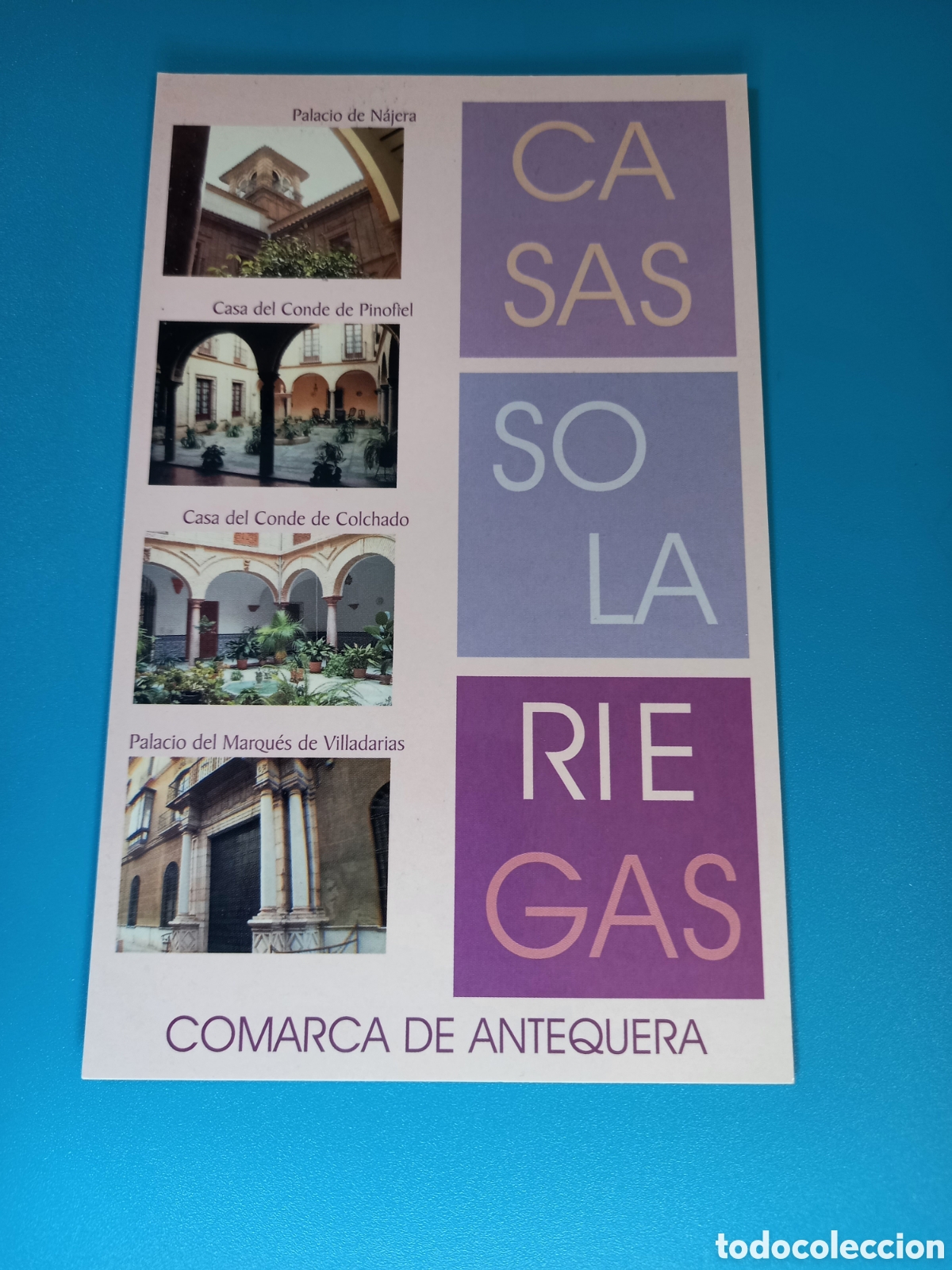 Postales: POSTAL CASAS SOLARIEGAS. COMARCA DE ANTEQUERA