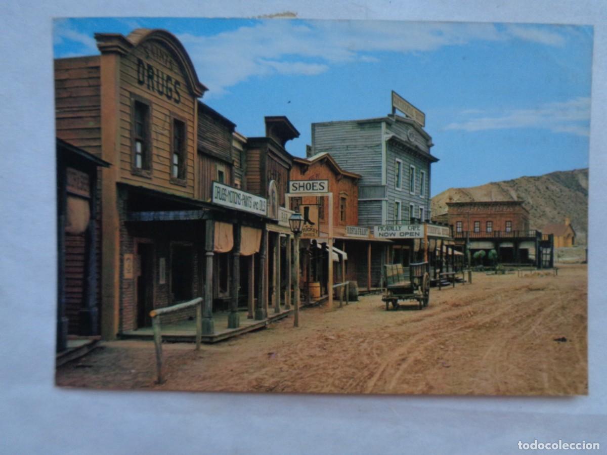 Postales: POSTAL DE ALMERIA : ESTUDIOS CINEMATOGRAFICOS, POBLADO DEL OESTE AMERICANO. SELLOS LEGION