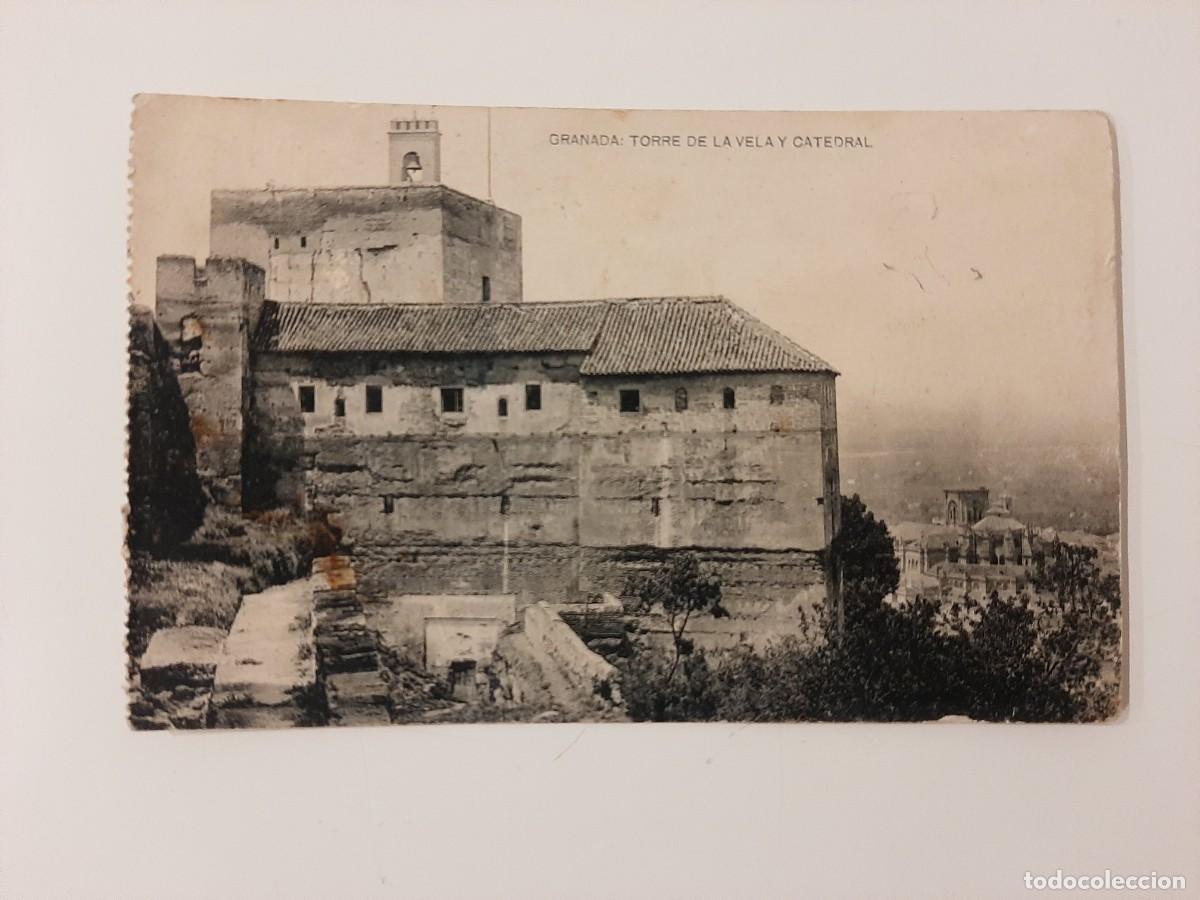 Postales: POSTAL GRANADA. TORRE DE LA VELA Y CATEDRAL. SIN CIRCULAR - Foto 1