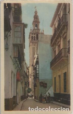 Postales: POSTAL SEVILLALA GIRALDA DESDE LA CALLE DE PLACENTINES P-ANSE-2577