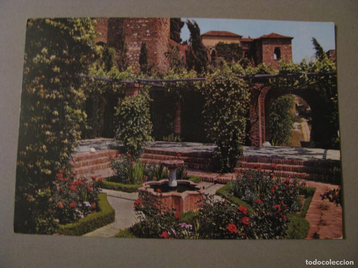 Postales: POSTAL DE MALAGA. ALCAZABA, PLAZA DE ARMAS. GARCIA GARRABELLA. ESCRITA.