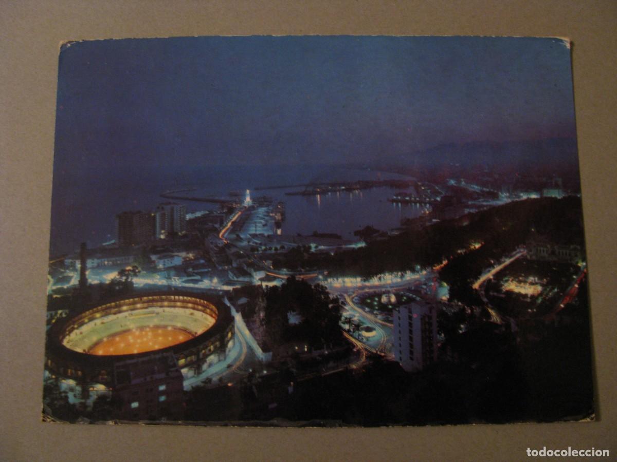 Postales: POSTAL DE MALAGA. PANORAMICA NOCTURNA. AGATA. ESCRITA.