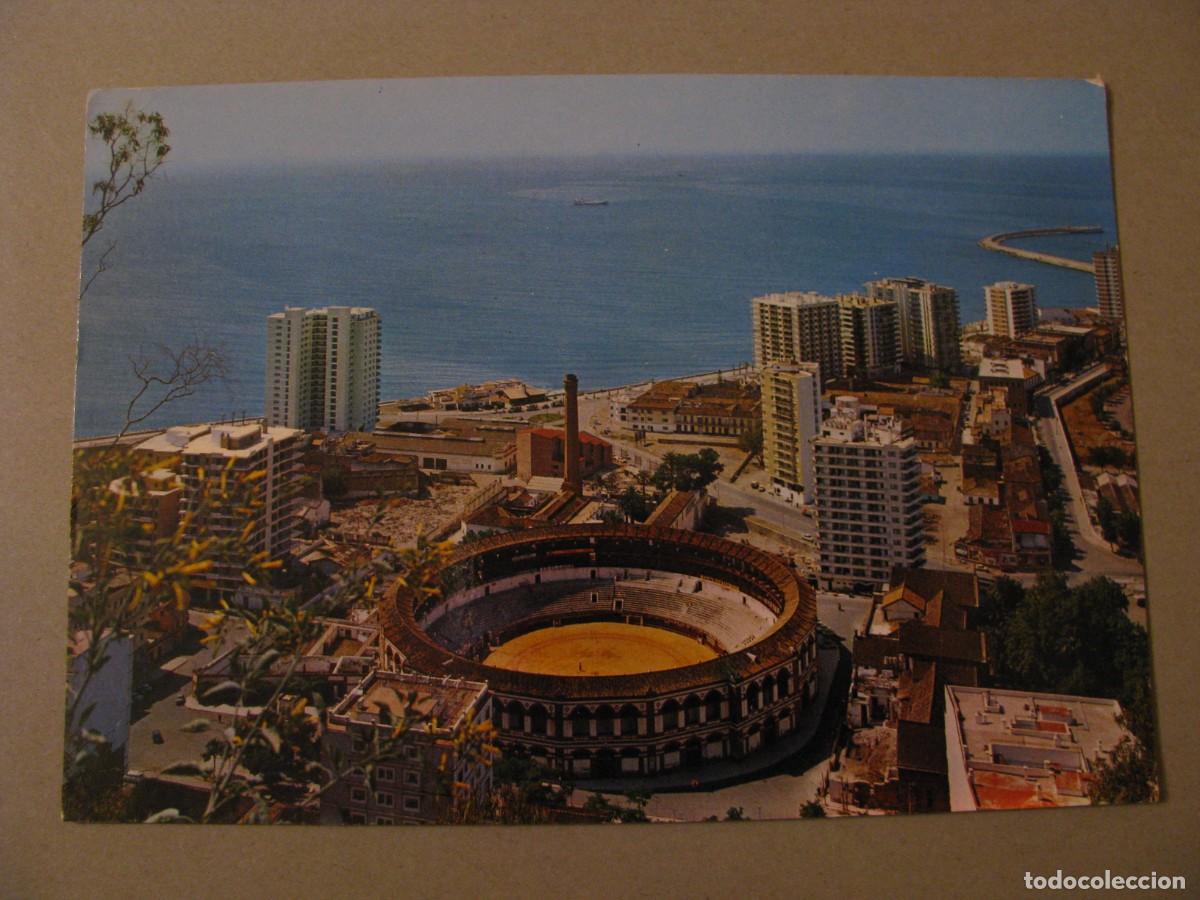 Postales: POSTAL DE MALAGA. PLAZA DE TOROS LA MALAGUETA. HERMAN DEL REY. ESCRITA.