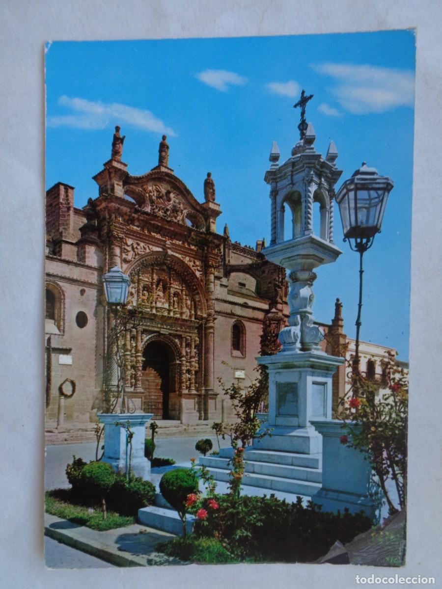 Postales: POSTAL DEL PUERTO DE SANTA MARIA( CADIZ ): PLAZA DE ESPA&Ntilde;A Y PRIORAL . A&Ntilde;OS 60