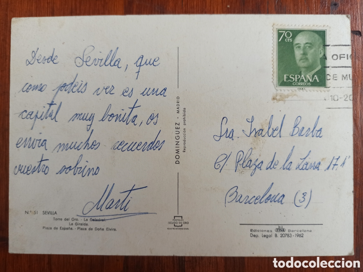 Postales: Sevilla, torre del oro, circulada. - Foto 2