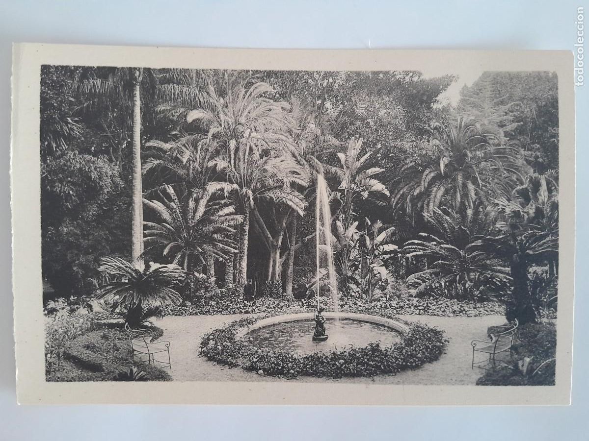 Postales: ANTIGUA POSTAL MALAGA JARDINES DE LA CONCEPCION SURTIDOR FOTO ROISIN RV 1622
