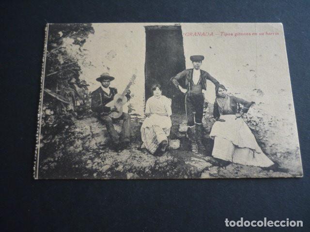 Postales: GRANADA TIPOS GITANOS EN SU BARRIO - Foto 1