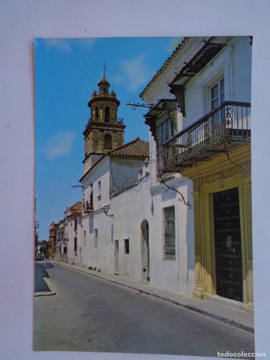 Postales: POSTAL DE SANLUCAR DE BARRAMEDA ( CADIZ ): CALLE DE LUIZ EQUILAZ ( SIC ) . A&Ntilde;OS 70