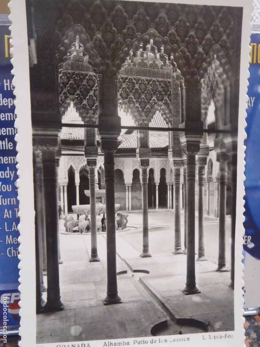 Postales: GRANADA - ALHAMBRA- PATIO DE LOS LEONES - Foto 1