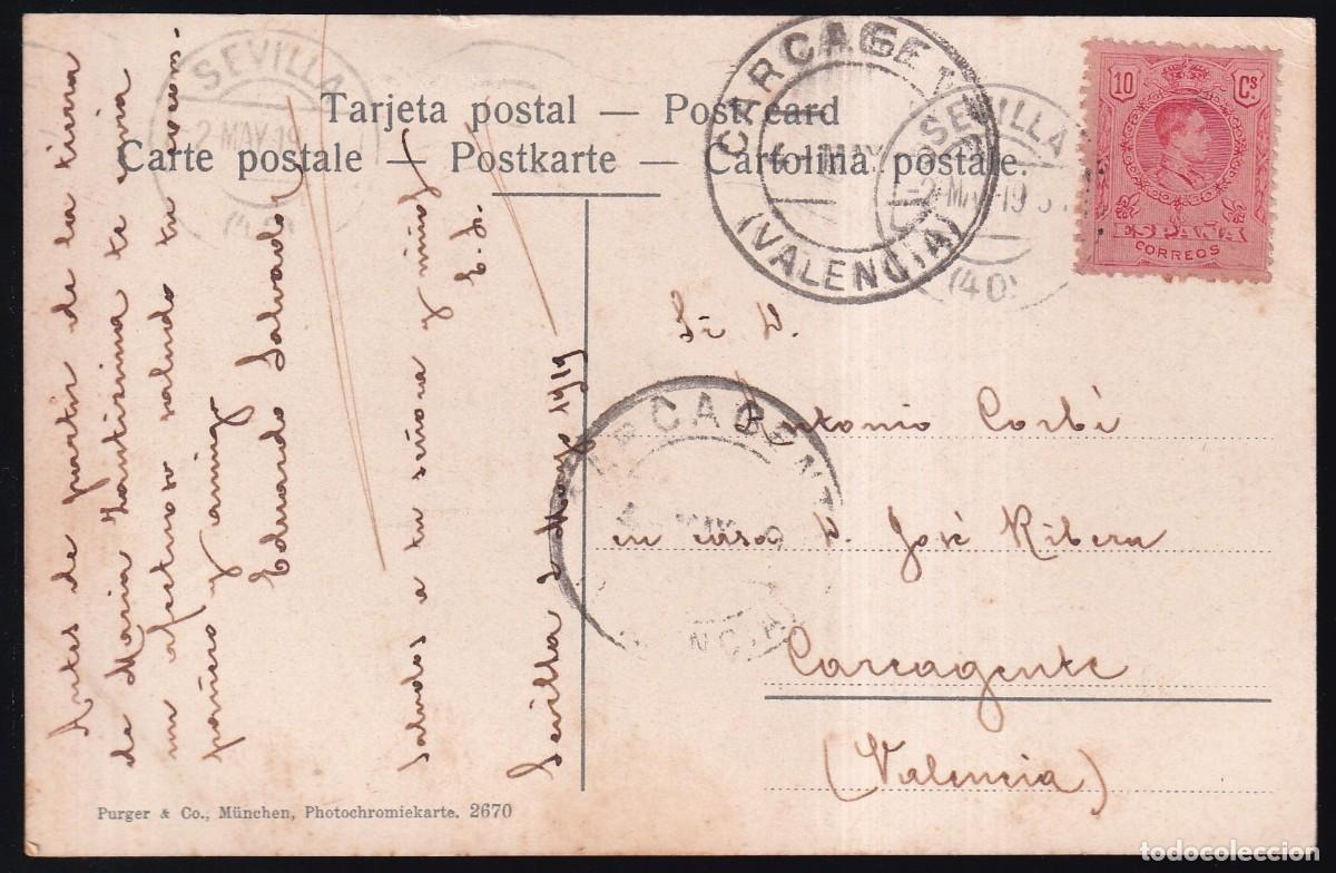 Postales: Sevilla. *La Giralda* Circulada 1919 - Foto 2