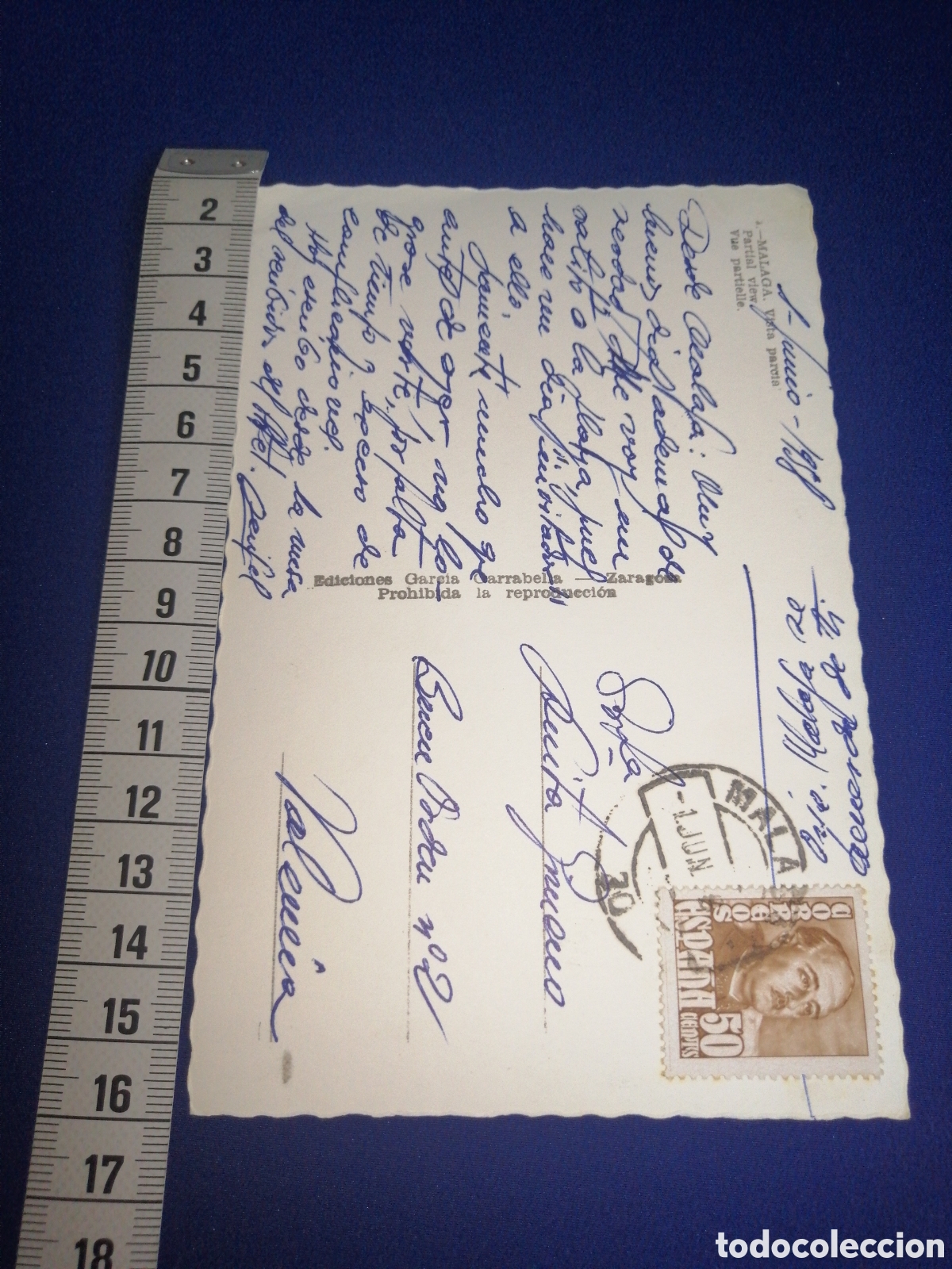 Postales: M&Aacute;LAGA A&Ntilde;O 1958 - Foto 2