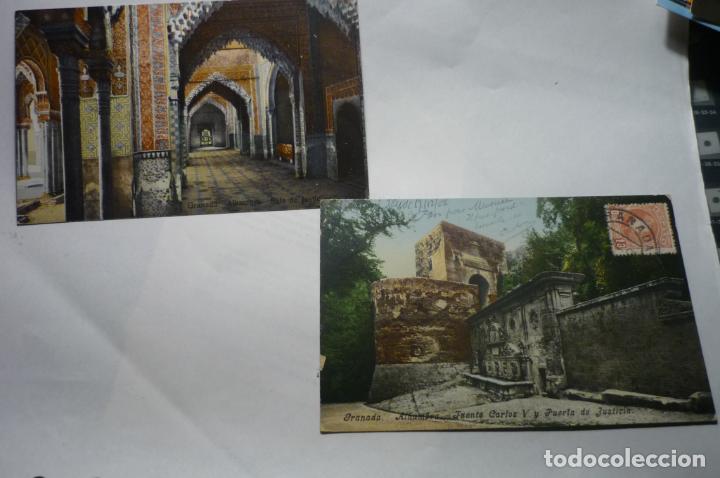 Postales: lote postales alhambra &iexcl;&iexcl;1 circulada&iexcl;&iexcl; y 1 escrita&iexcl;&iexcl; cm