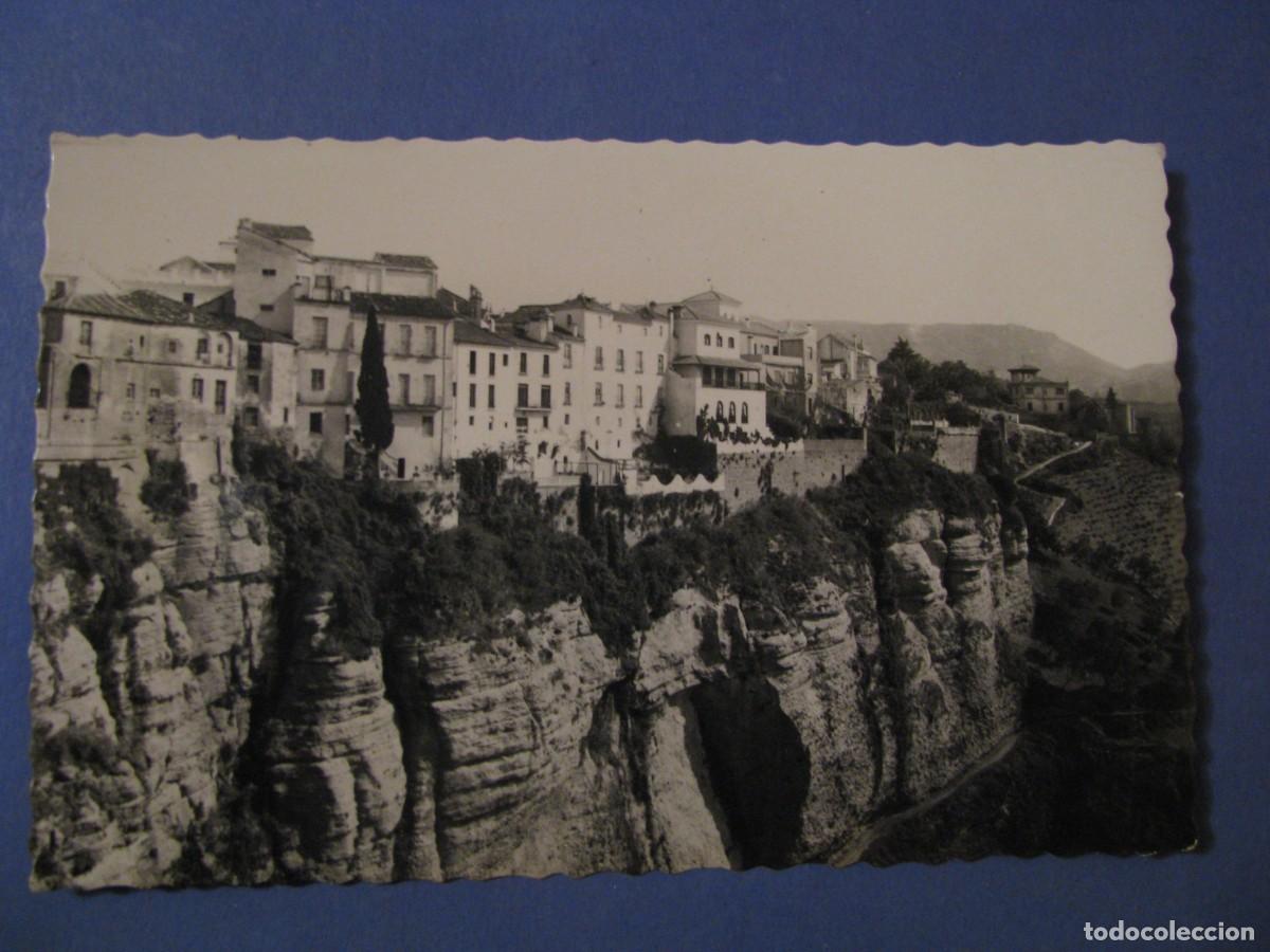 Postales: POSTAL FOTOGR&Aacute;FICA DE RONDA. BALCONES AL TAJO. ARRIBAS.