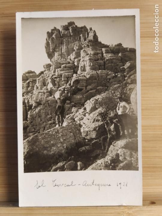 Postcards: ANTEQUERA - EL TORCAL - A&Ntilde;O 1921 - FOTOGRAFICA - POSTAL ANTIGUA-(107.011)