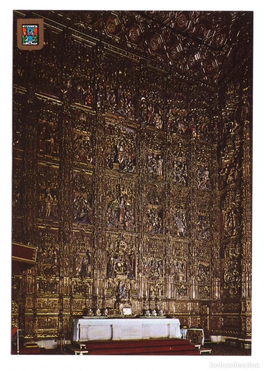 Postales: ESPA&Ntilde;A &bull; CATEDRAL DE SEVILLA - ALTAR MAYOR - RETABLO