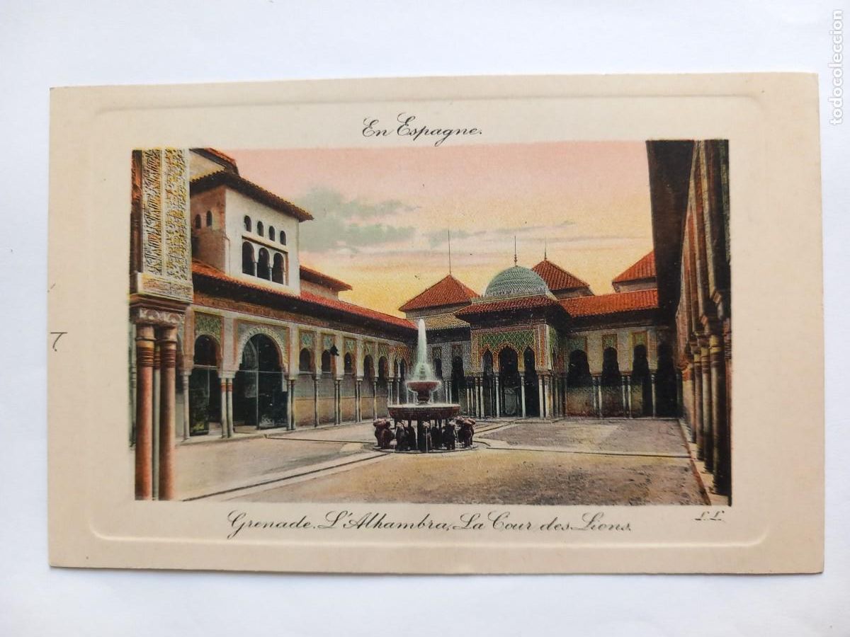 Postales: GRANADA, LA FUENTE DE LOS LEONES.. - Foto 1