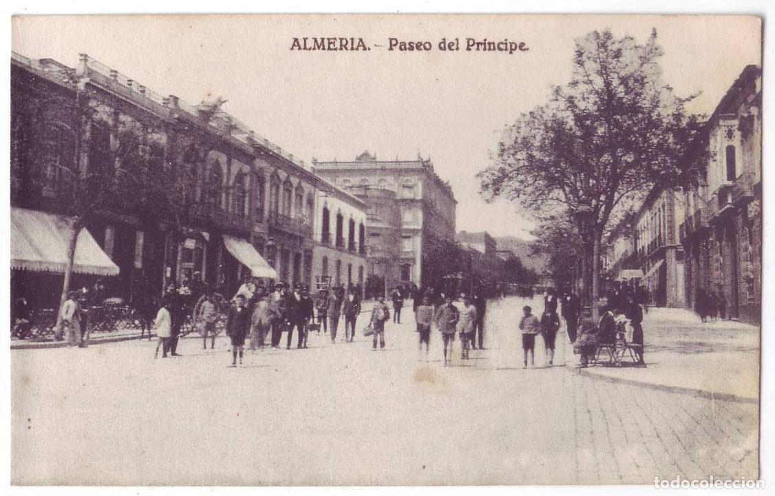 Postales: Almer&iacute;a: Paseo del Pr&iacute;ncipe. Ed. V&aacute;zquez. No circulada (A&ntilde;os 10 - 20)