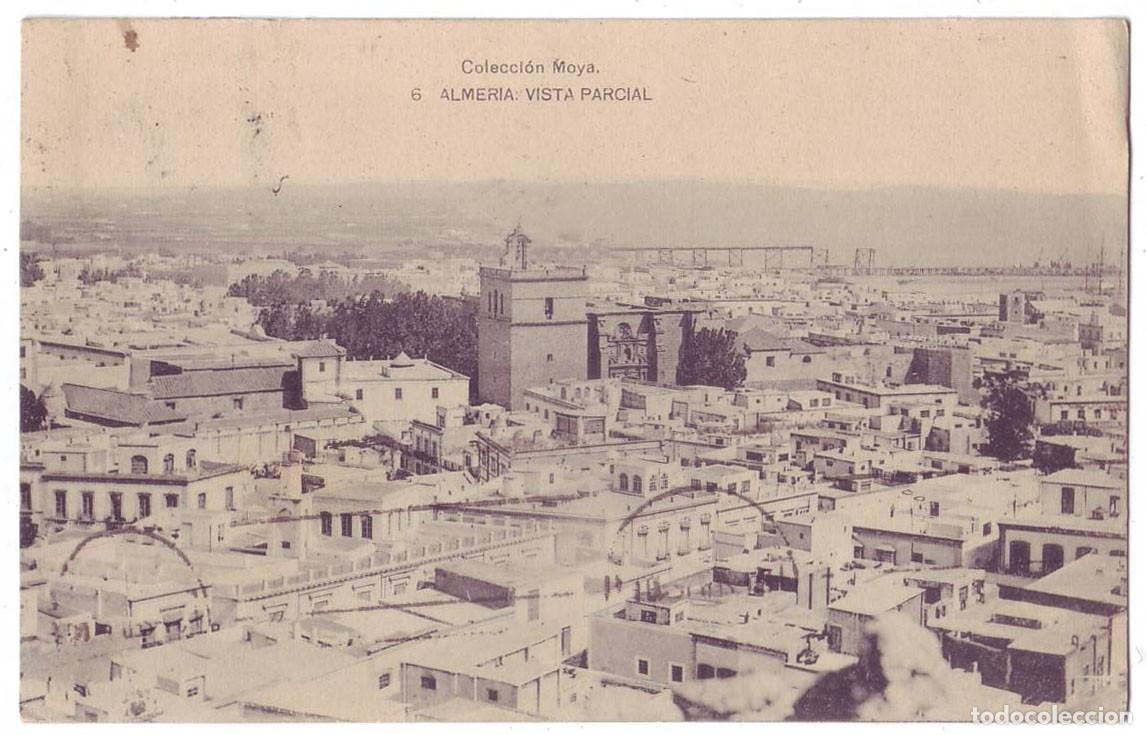 Postales: Almer&iacute;a: Vista parcial. Colecci&oacute;n Moya / Hauser y Menet. Circulada (A&ntilde;os 10)