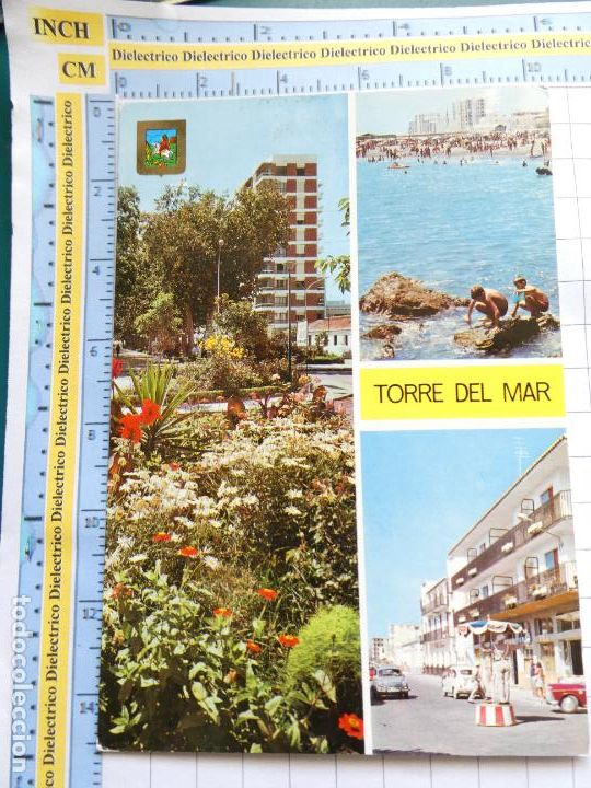Postales: POSTAL DE MALAGA, TORRE DEL MAR. A&Ntilde;O 1968. JARDINES PLAYA VISTA PARCIAL. 5 ESCUDO ORO 120