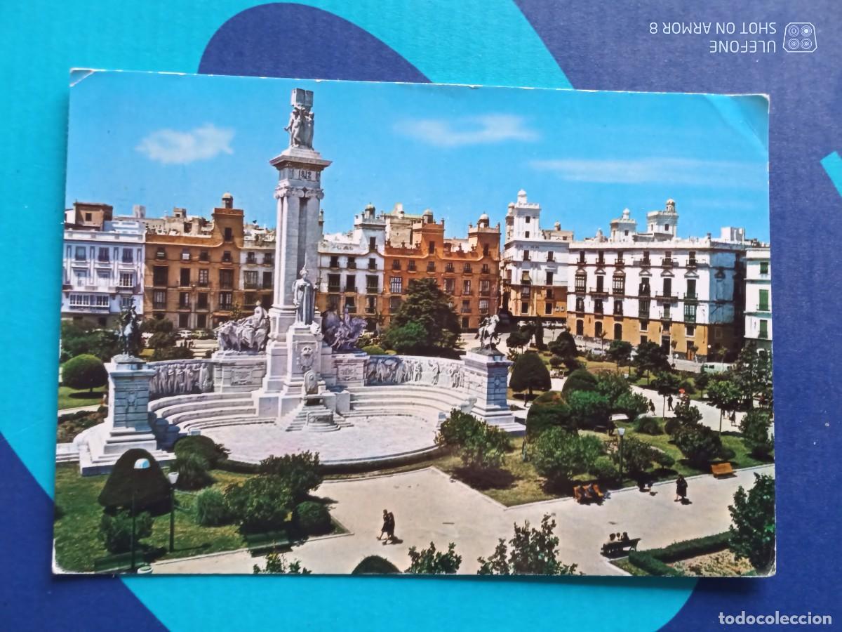Postales: POSTAL CADIZ 22 - PLAZA DE ESPA&Ntilde;A - ESCRITA.