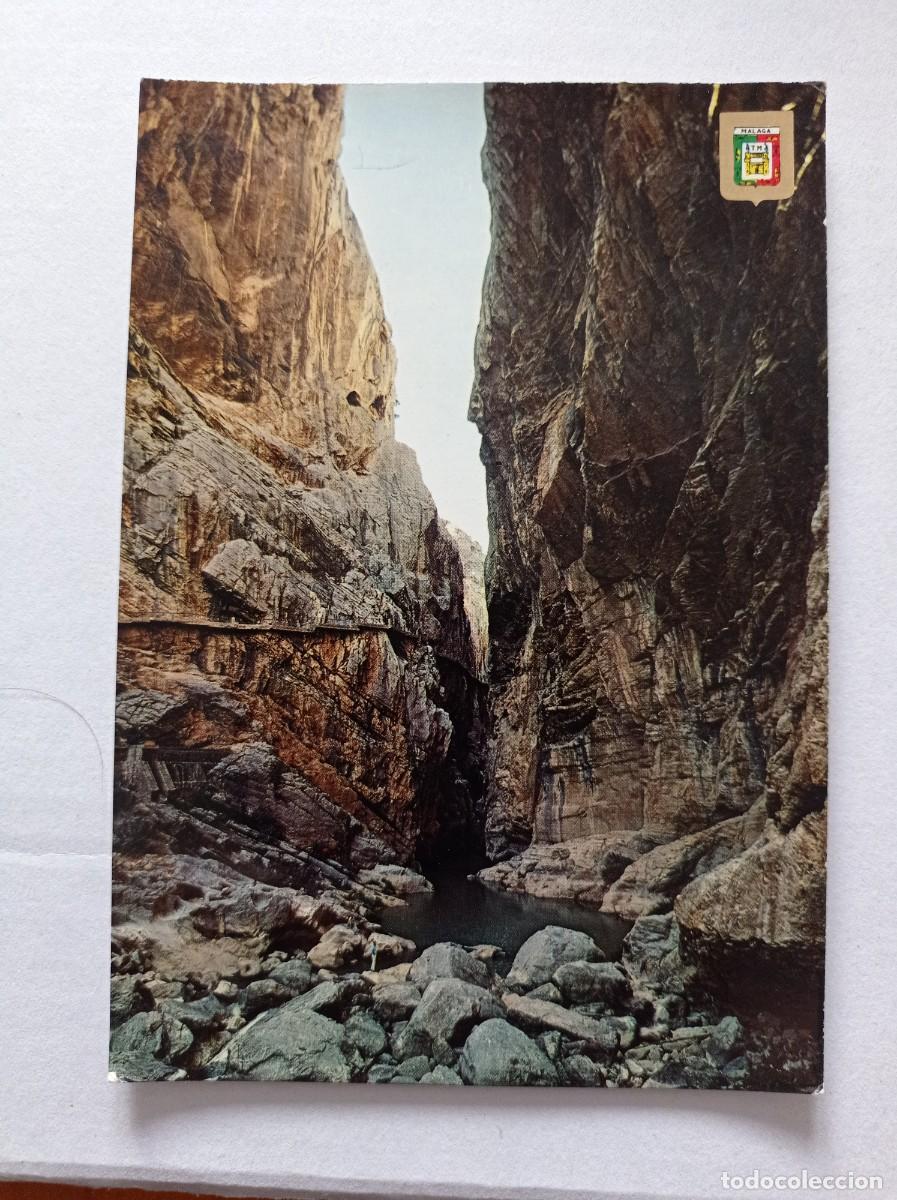 Postales: TARJETA POSTAL №95 EL CHORRO MALAGA -LOS GAITANES CAMINO DEL REY ED. Dominguez