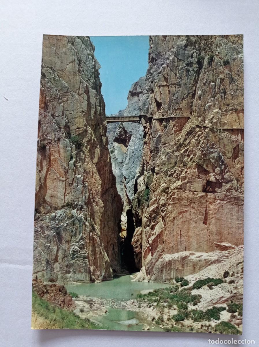 Postales: TARJETA POSTALES EL CHORRO MALAGA -TAJO DEL GRAN GAITAN Y PUENTE DEL FERROCARRIL