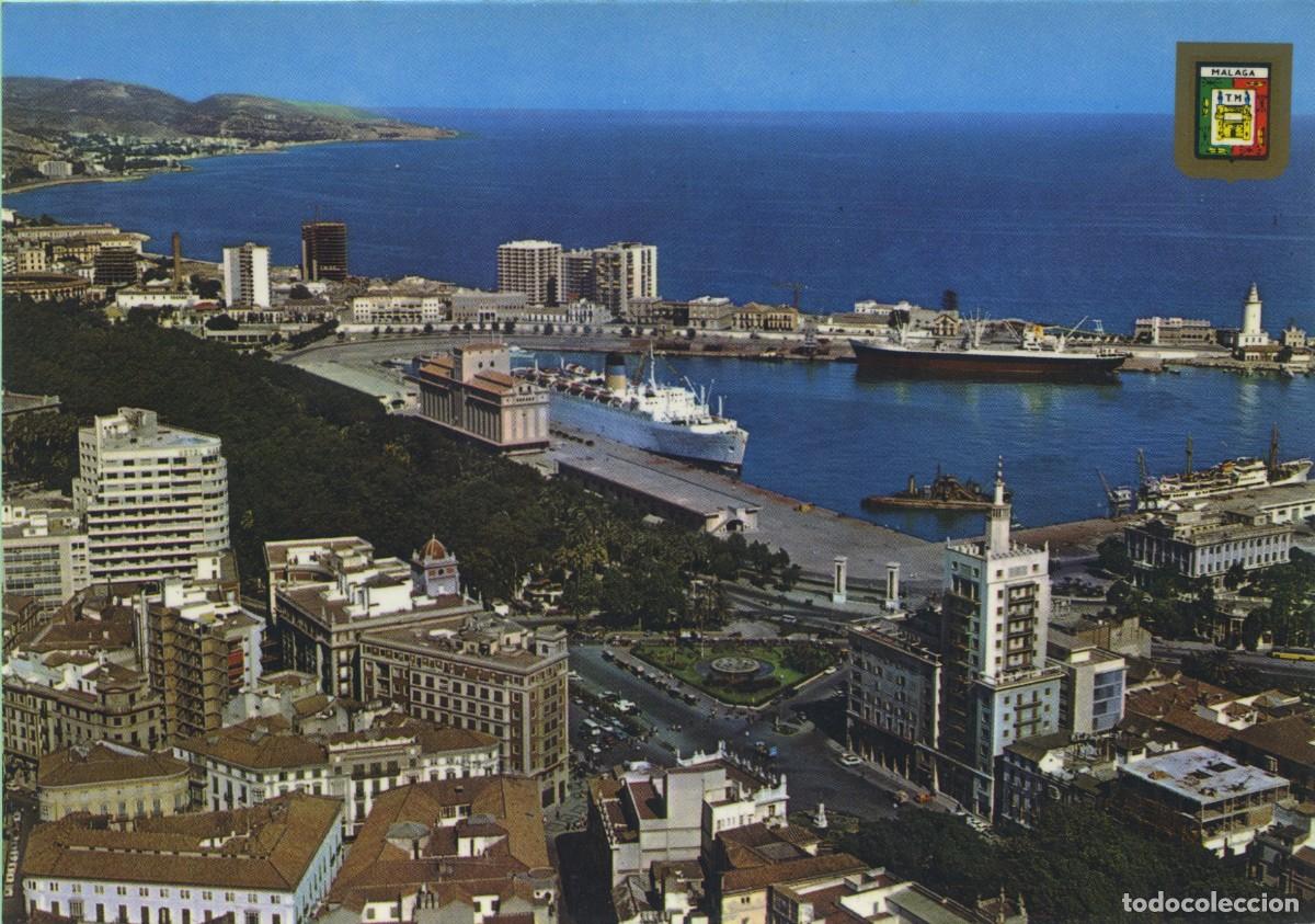 Postales: N&ordm; 41-M&Aacute;LAGA. Costa del Sol. Vista parcial a&eacute;rea. Sin circular. ED. DOM&Iacute;NGUEZ