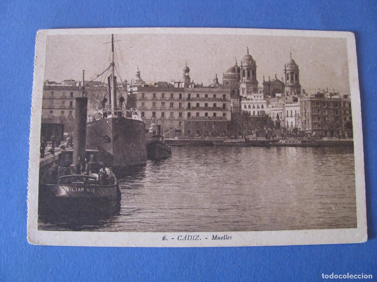Postales: POSTAL DE CADIZ. MUELLES. L. ROISIN.