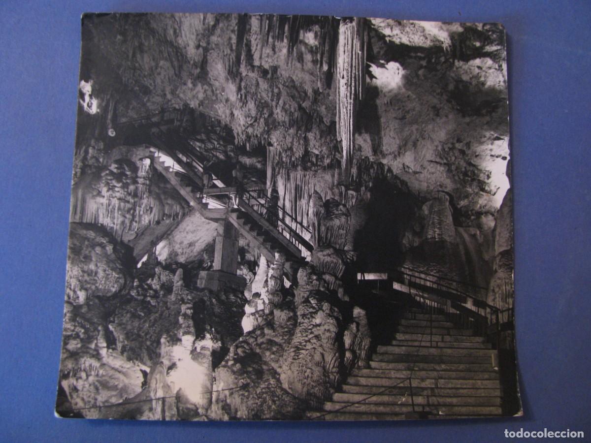 Postales: POSTAL FOTOGR&Aacute;FICA DE CUEVA DE NERJA, MALAGA. SOM-CEREZO. 14X13 CM.