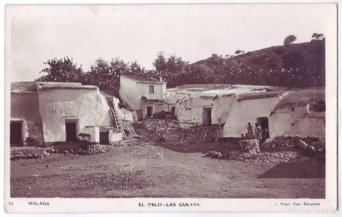 Postales: Malaga: El Palo. Las Cuevas. L. Roisin Foto. No circulada (A&ntilde;os 20 - 30)