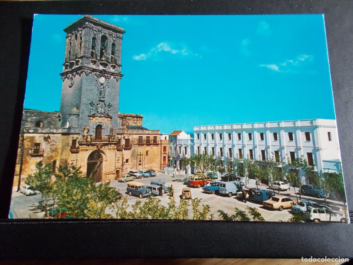 Postales: ARCOS DE LA FRONTERA --CADIZ --IGLESIA SANTA MARIA Y PARADOR NACIONAL