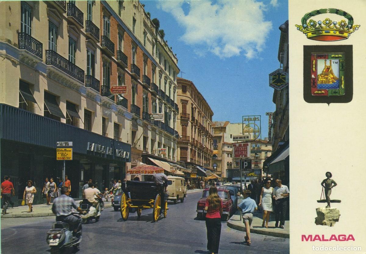 Postales: N&ordm; 28-M&Aacute;LAGA. Calle Marqu&eacute;s de Larios. ED. DOM&Iacute;NGUEZ