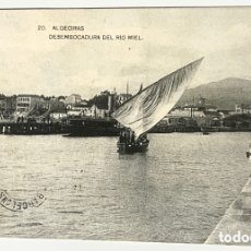 Postales: POSTAL: ALGECIRAS - DESEMBOCADURA DEL RÍO MIEL 20. CIRCULADA EN 1928