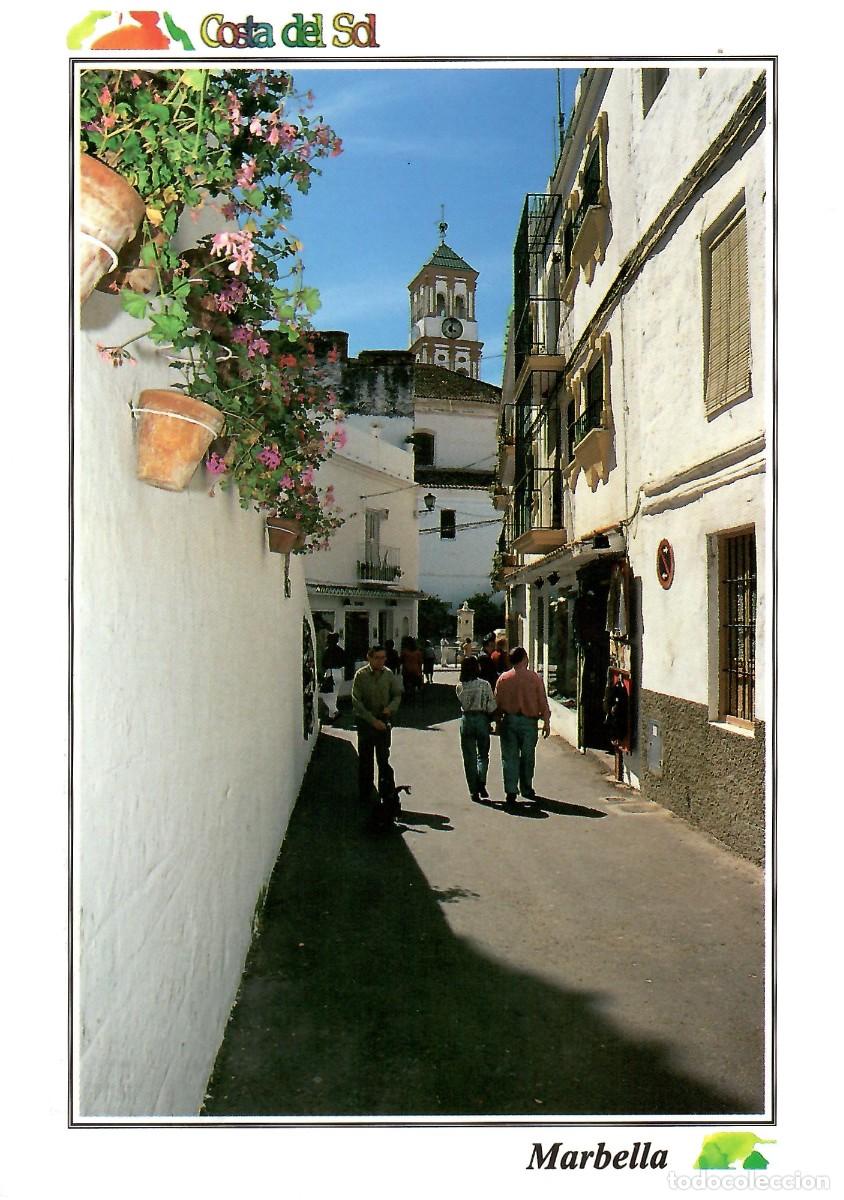 Postales: N&ordm; 710-MARBELLA. Calle t&iacute;pica. Circulada en 2001. EDITORIAL ARGUVAL