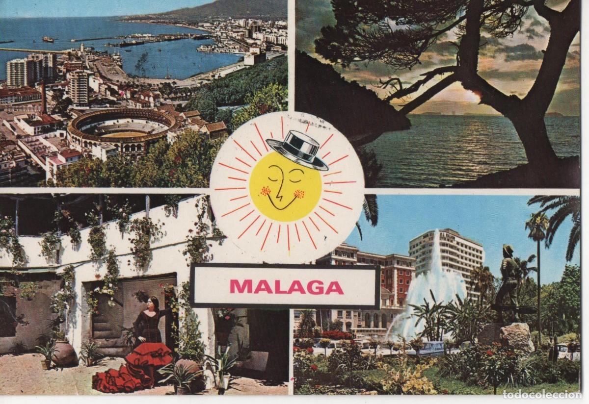 Postales: Postal de M&aacute;laga-circulada- - Foto 1