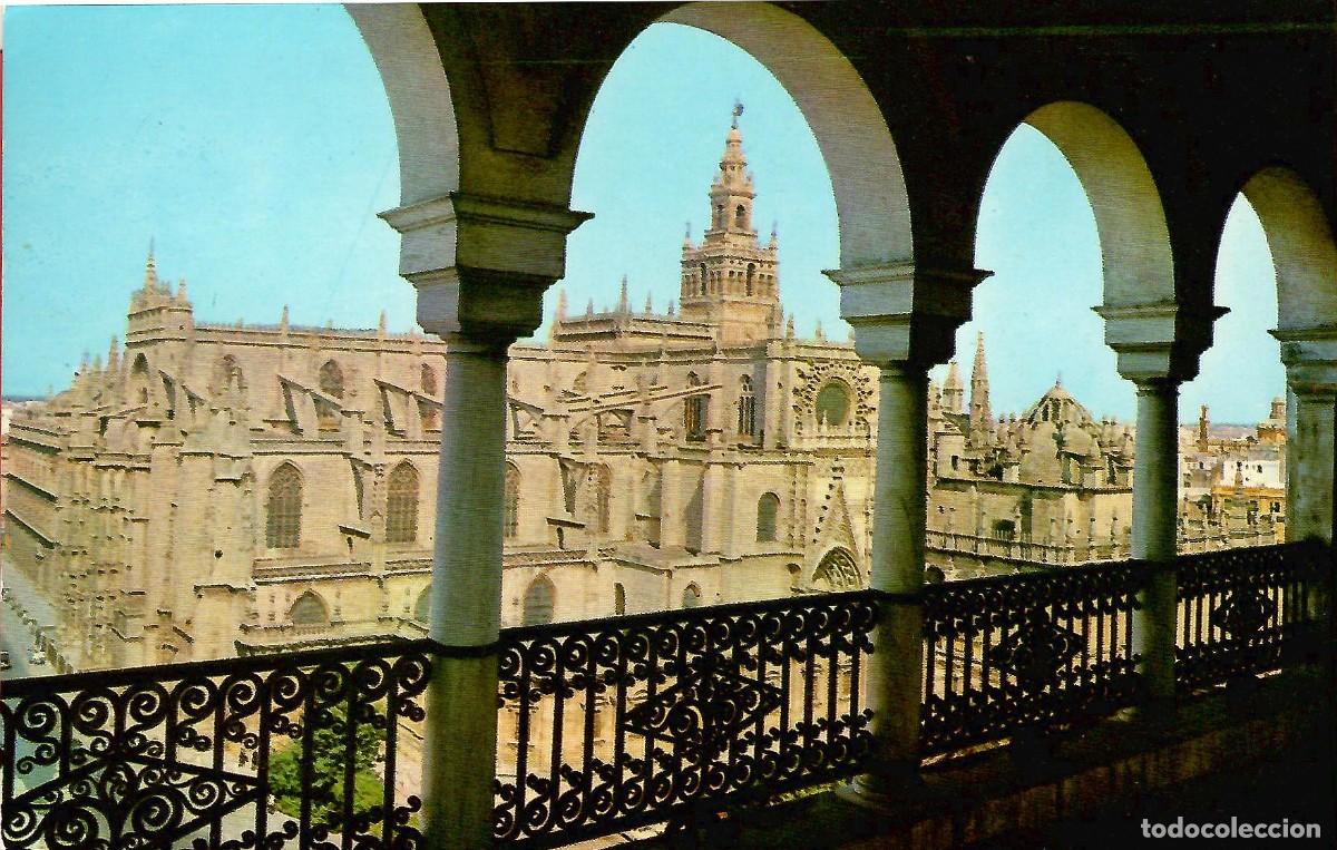 Postales: N&ordm; 1156-SEVILLA. La Catedral. Sin circular. 1962. ED. HELIOTIPIA ART&Iacute;STICA ESPA&Ntilde;OLA