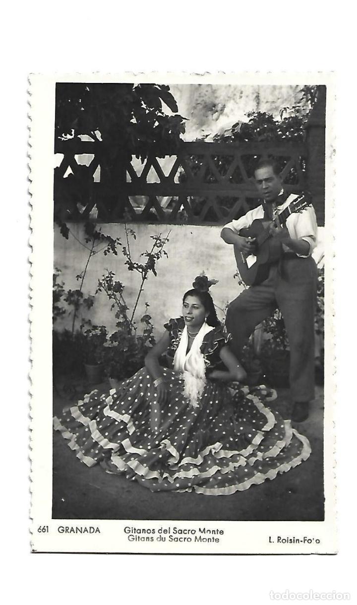 Postales: GRANADA GITANOS DEL SACRO MONTE- EDICI&Oacute;N ROISIN - POSTAL - Foto 1