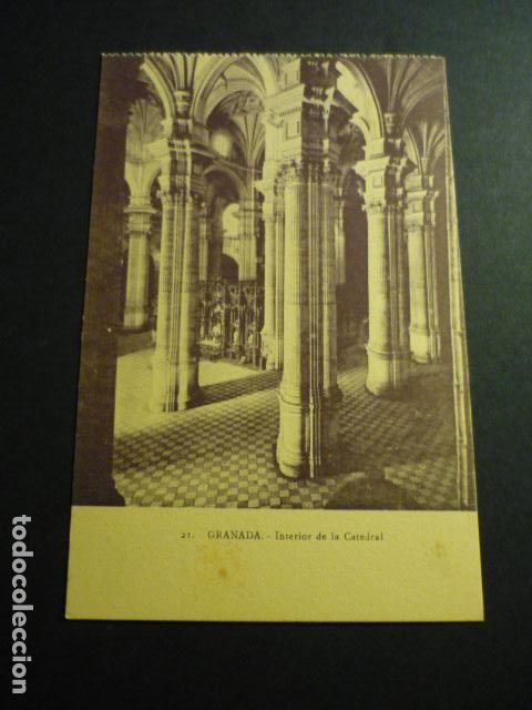 Postales: GRANADA INTERIOR DE LA CATEDRAL - Foto 1