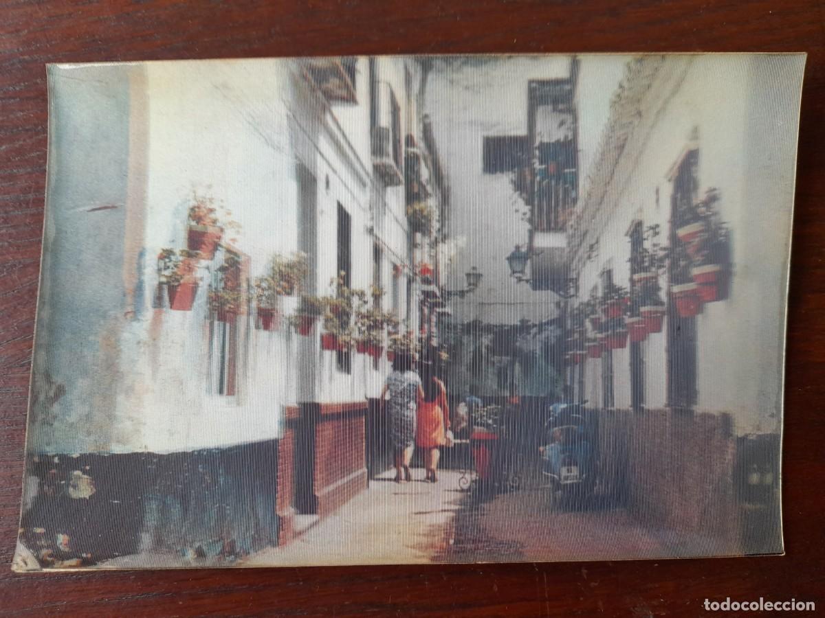 Postais: Postal Estereorama o 3-D vintage a&ntilde;os 70&acute;s imagen de calle t&iacute;pica de Malaga