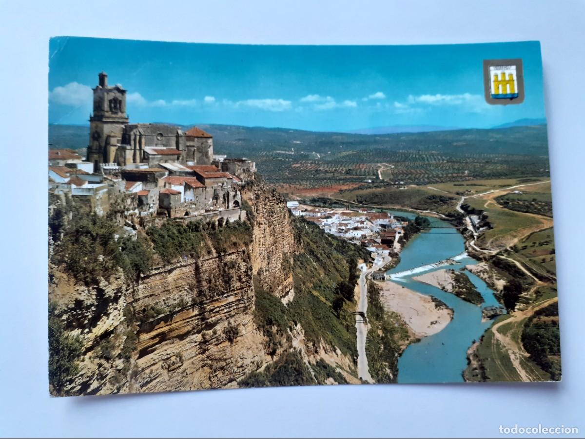 Postales: POSTAL - ARCOS DE LA FRONTERA VISTA PARCIAL DE LA PE&Ntilde;A - CASANOVAS 10 - ESCRITA