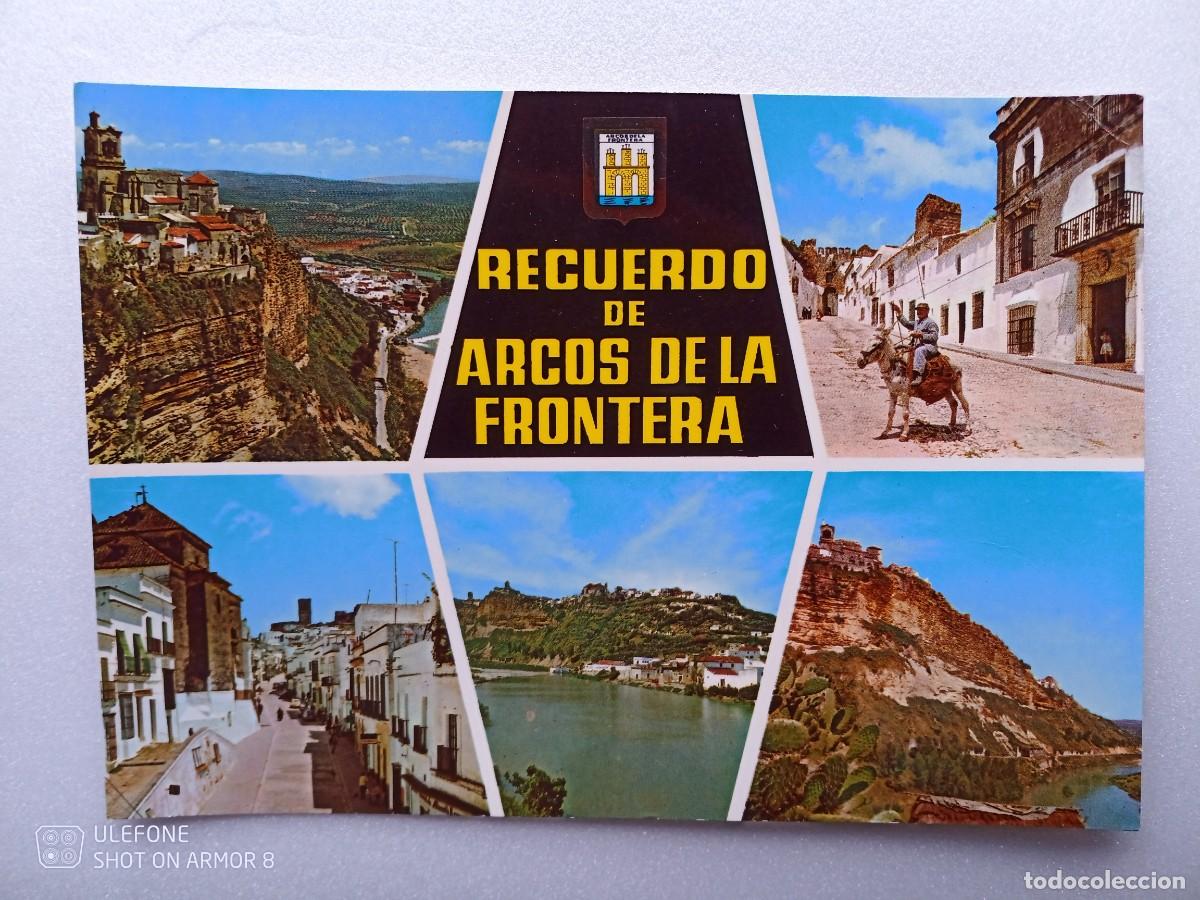 Postales: POSTAL RECUERDO DE ARCOS DE LA FRONTERA N&ordm; 11 - DIVERSOS VISTA -- ESCRITA.