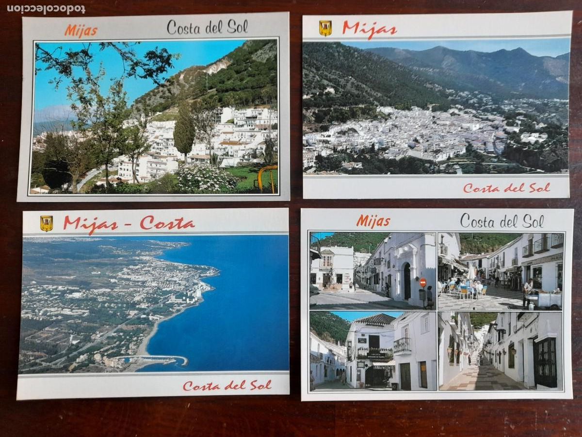 Cartoline: Una postal 70&acute;s vita los Turdetanos valle de Mijas o vistas aereas en Merida 4 tarjetas a elegir