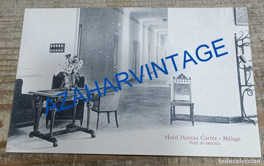 Postales: MALAGA, HOTEL HERNAN CORTES, HALL DE ENTRADA, SIN CIRCULAR
