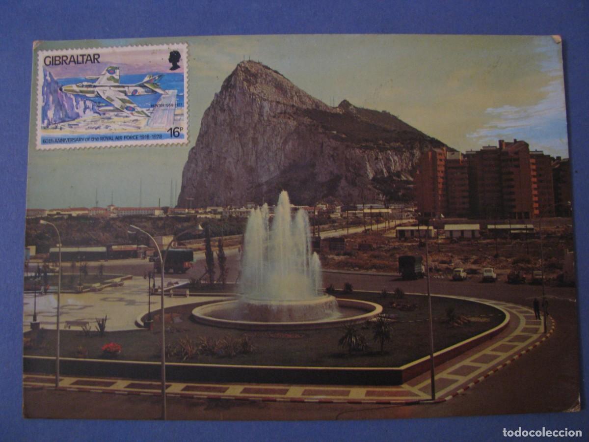 Postales: POSTAL DE LA LINEA. PE&Ntilde;&Oacute;N DE GIBRALTAR. SUBIRATS. PREFRANQUEADA SELLO DE GIBRALTAR.